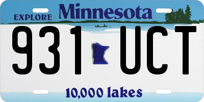 MN license plate 931UCT