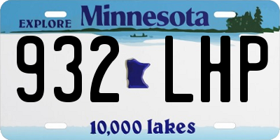 MN license plate 932LHP