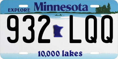 MN license plate 932LQQ