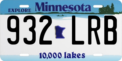 MN license plate 932LRB