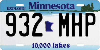 MN license plate 932MHP
