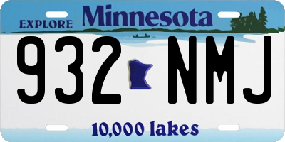 MN license plate 932NMJ