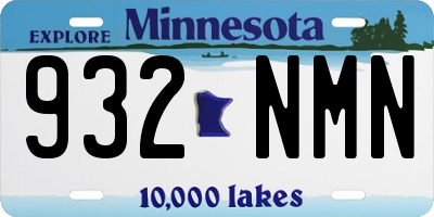 MN license plate 932NMN