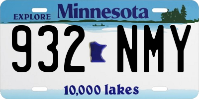 MN license plate 932NMY