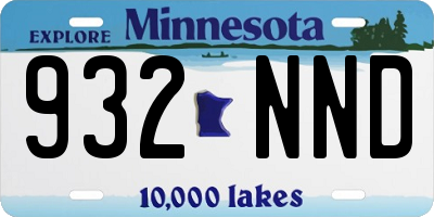MN license plate 932NND