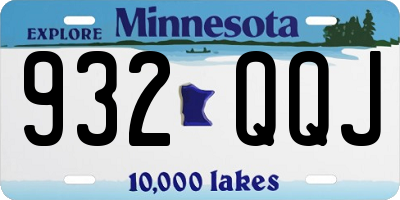MN license plate 932QQJ