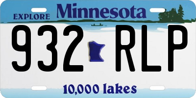 MN license plate 932RLP