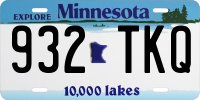 MN license plate 932TKQ