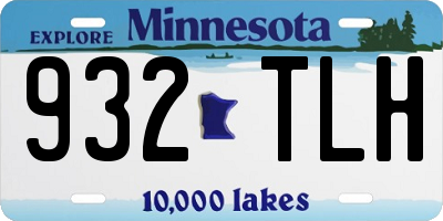 MN license plate 932TLH