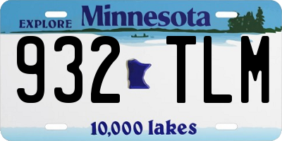 MN license plate 932TLM