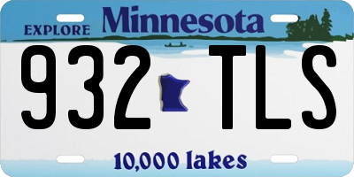 MN license plate 932TLS