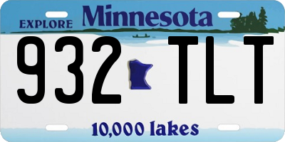 MN license plate 932TLT