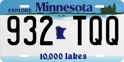 MN license plate 932TQQ