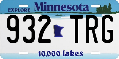 MN license plate 932TRG