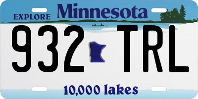 MN license plate 932TRL