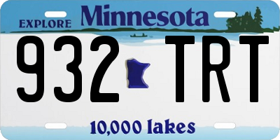 MN license plate 932TRT