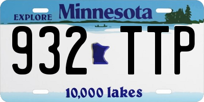 MN license plate 932TTP