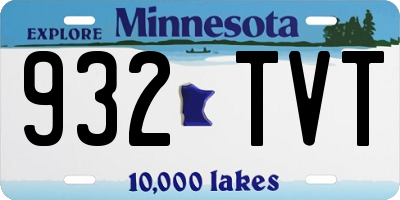 MN license plate 932TVT