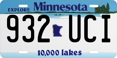MN license plate 932UCI