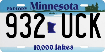 MN license plate 932UCK