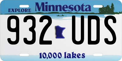 MN license plate 932UDS