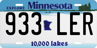 MN license plate 933LER