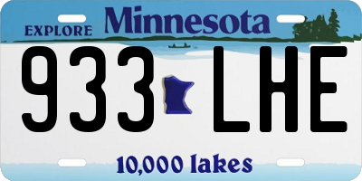 MN license plate 933LHE