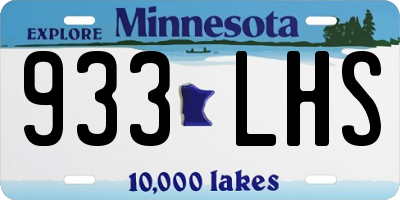 MN license plate 933LHS