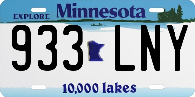 MN license plate 933LNY