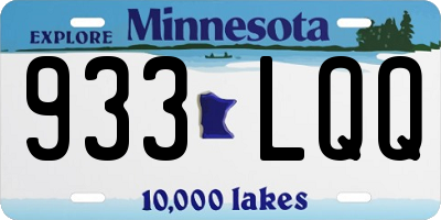 MN license plate 933LQQ