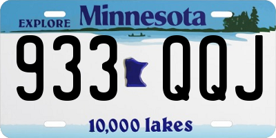 MN license plate 933QQJ