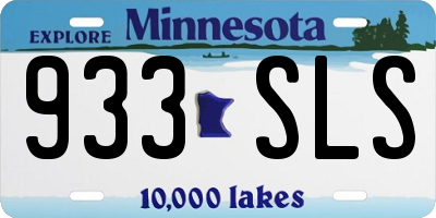 MN license plate 933SLS