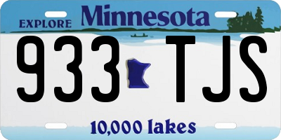 MN license plate 933TJS
