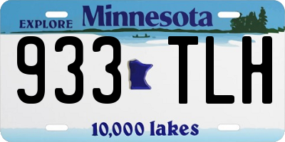 MN license plate 933TLH