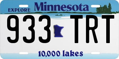 MN license plate 933TRT