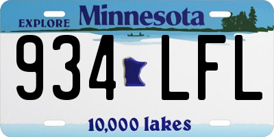 MN license plate 934LFL