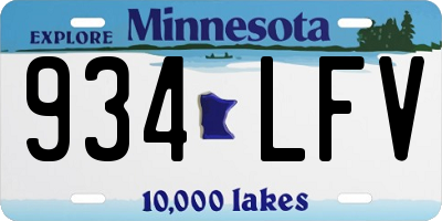 MN license plate 934LFV