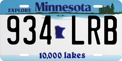 MN license plate 934LRB