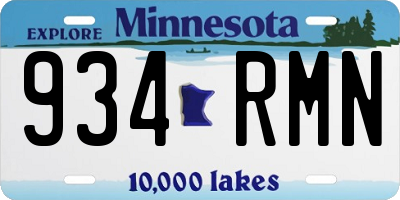 MN license plate 934RMN