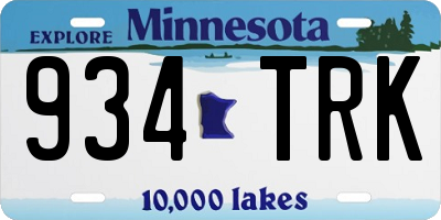 MN license plate 934TRK