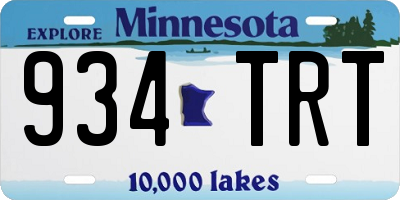 MN license plate 934TRT