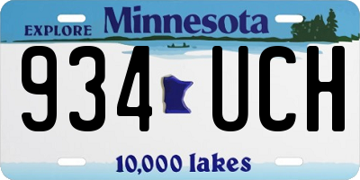 MN license plate 934UCH