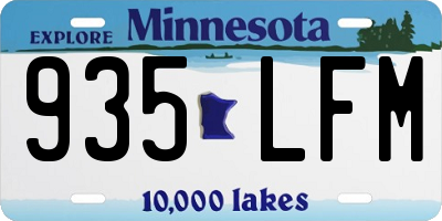 MN license plate 935LFM