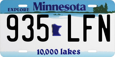 MN license plate 935LFN