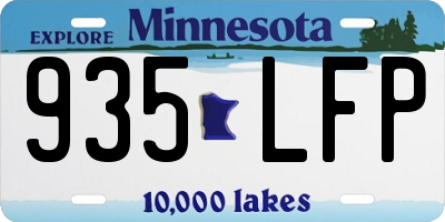 MN license plate 935LFP