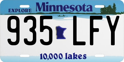 MN license plate 935LFY