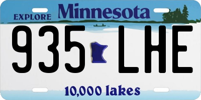 MN license plate 935LHE