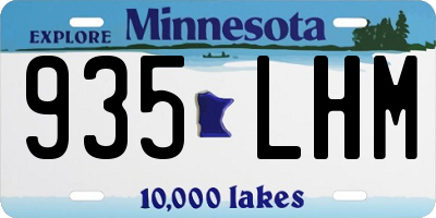 MN license plate 935LHM