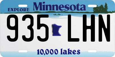 MN license plate 935LHN