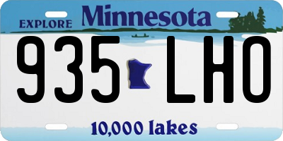 MN license plate 935LHO